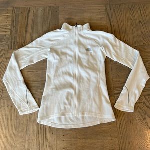 Women’s White The North Face Fleece Sweater